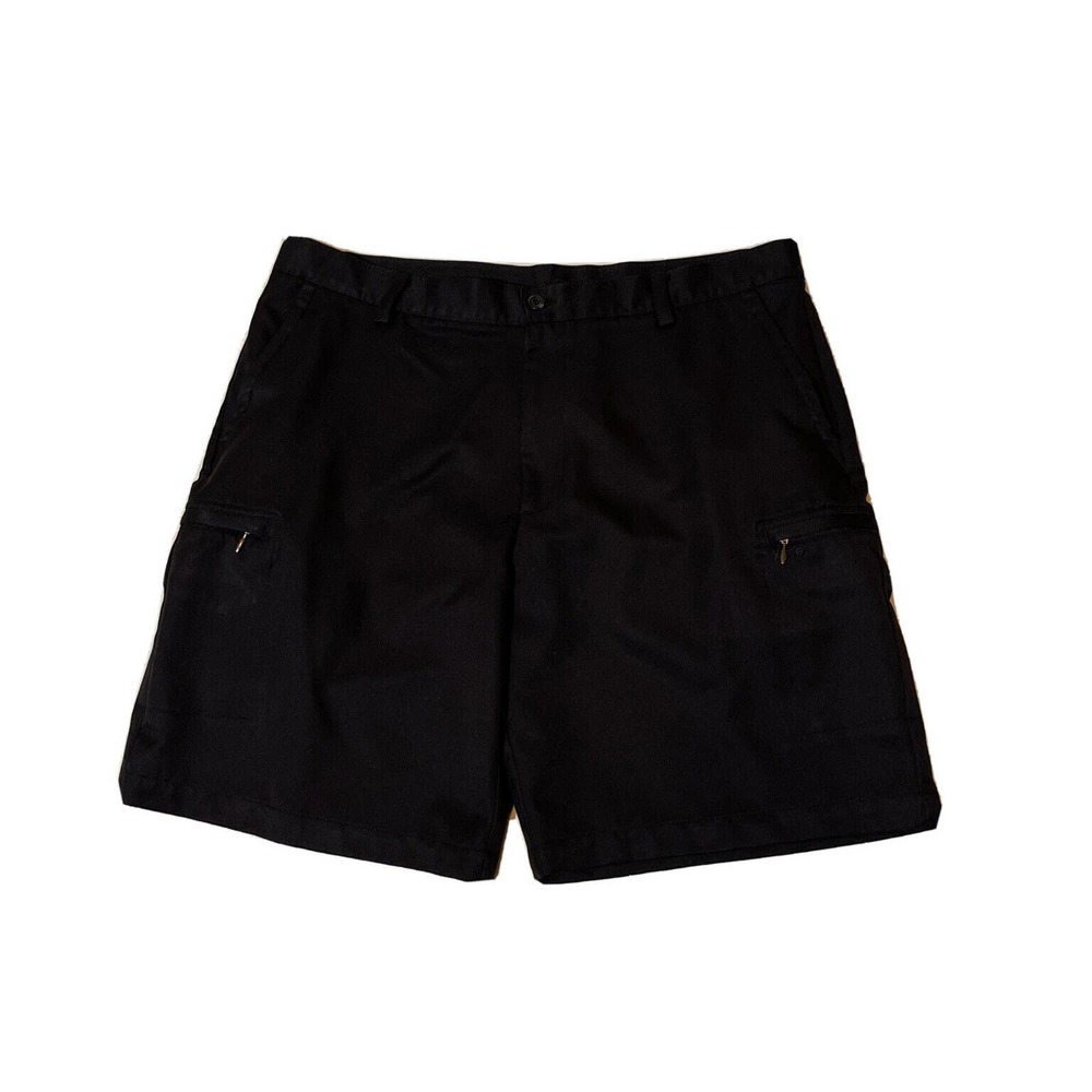 IZOD GOLF Men’s 38 Black Cargo Golf Shorts Polyester - Picture 1 of 7